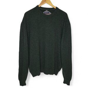 McNeal Pure Lambswool Sweater Men's Tanguy Crew Neck Hunter Green Preppy Fall XL